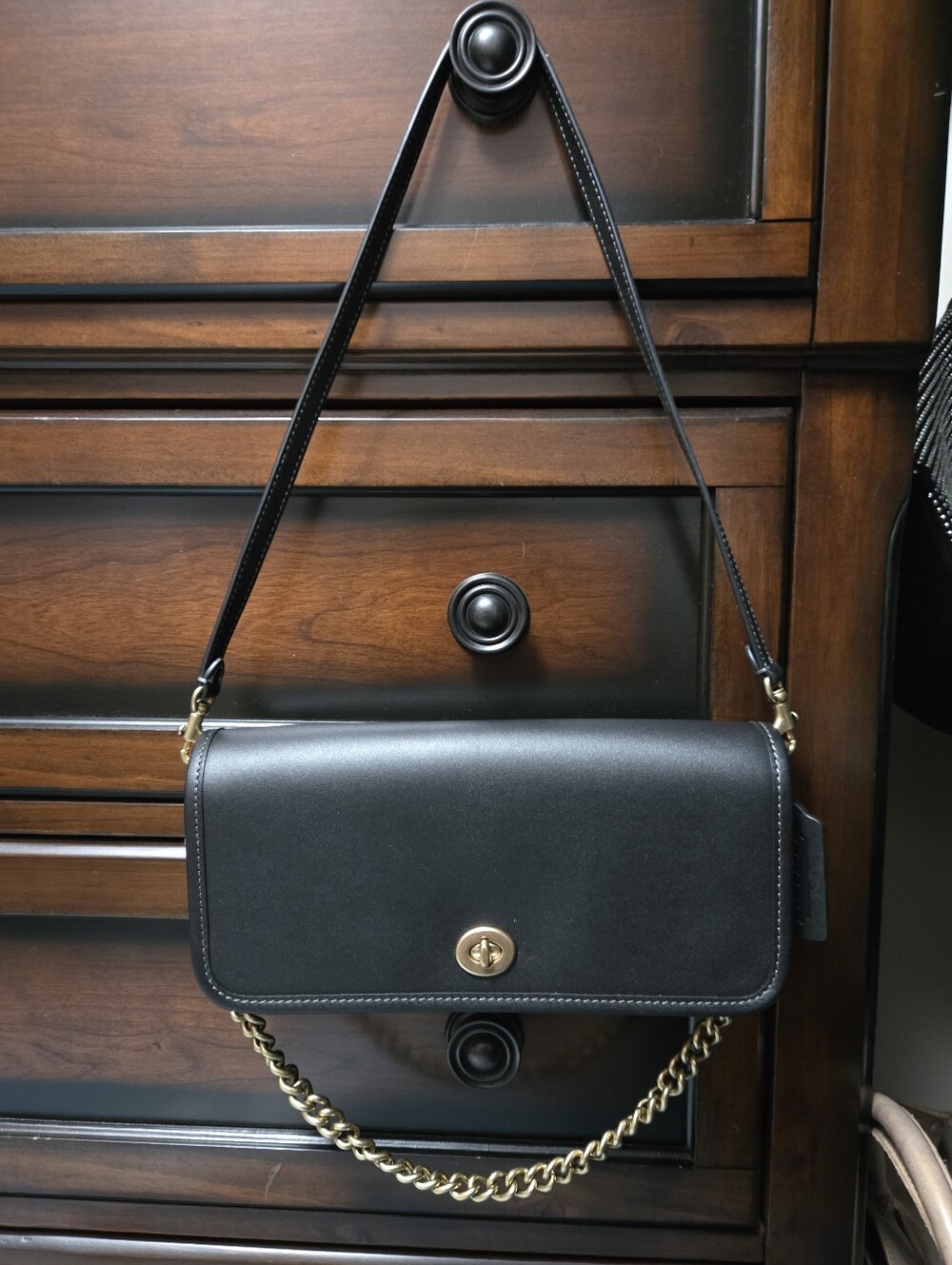 Coach Black Dinky Bag $250